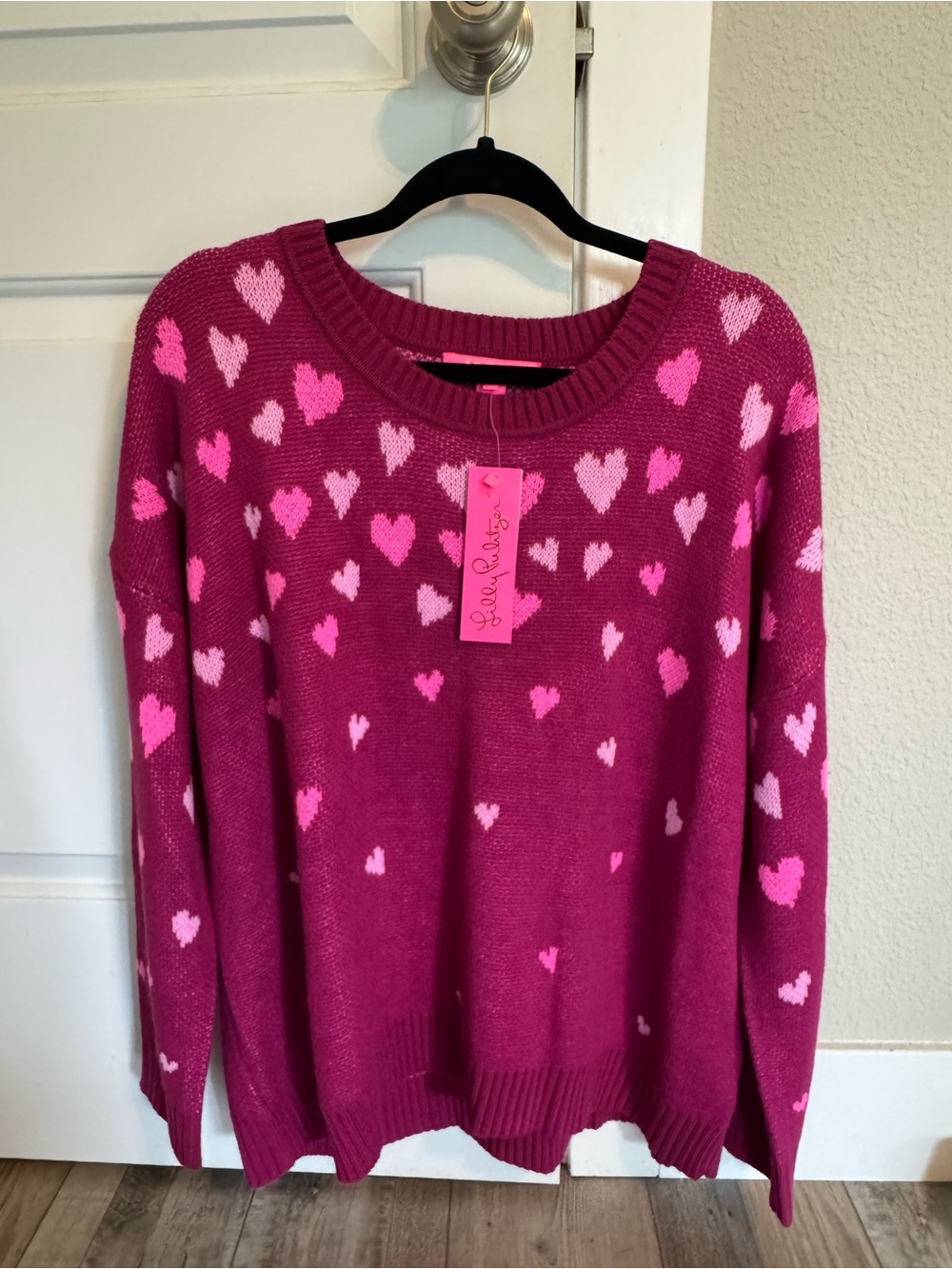 Lilly Pulitzer - Elizabelle Sweater - Mulberry Ombré Hearts